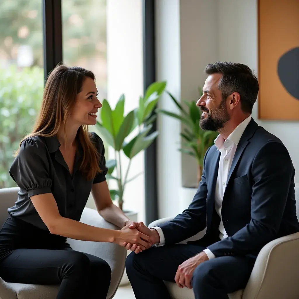 Pareja disfrutando de una cena saludable y romántica.
